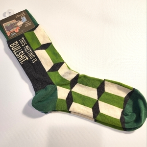 NWT Blue Q Men's Novelty Socks Shoe Size 7-12